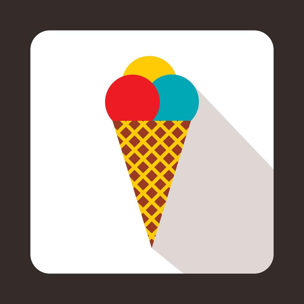Ice Cream icon, flat style vector
