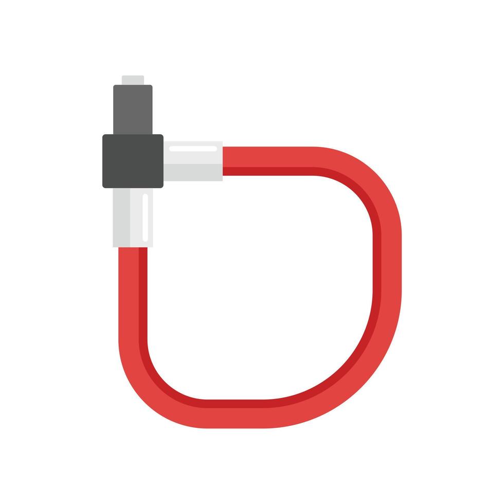 Bike lock icon, flat style vector