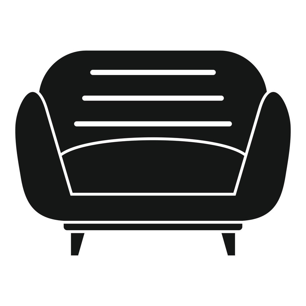 Design armchair icon, simple style vector