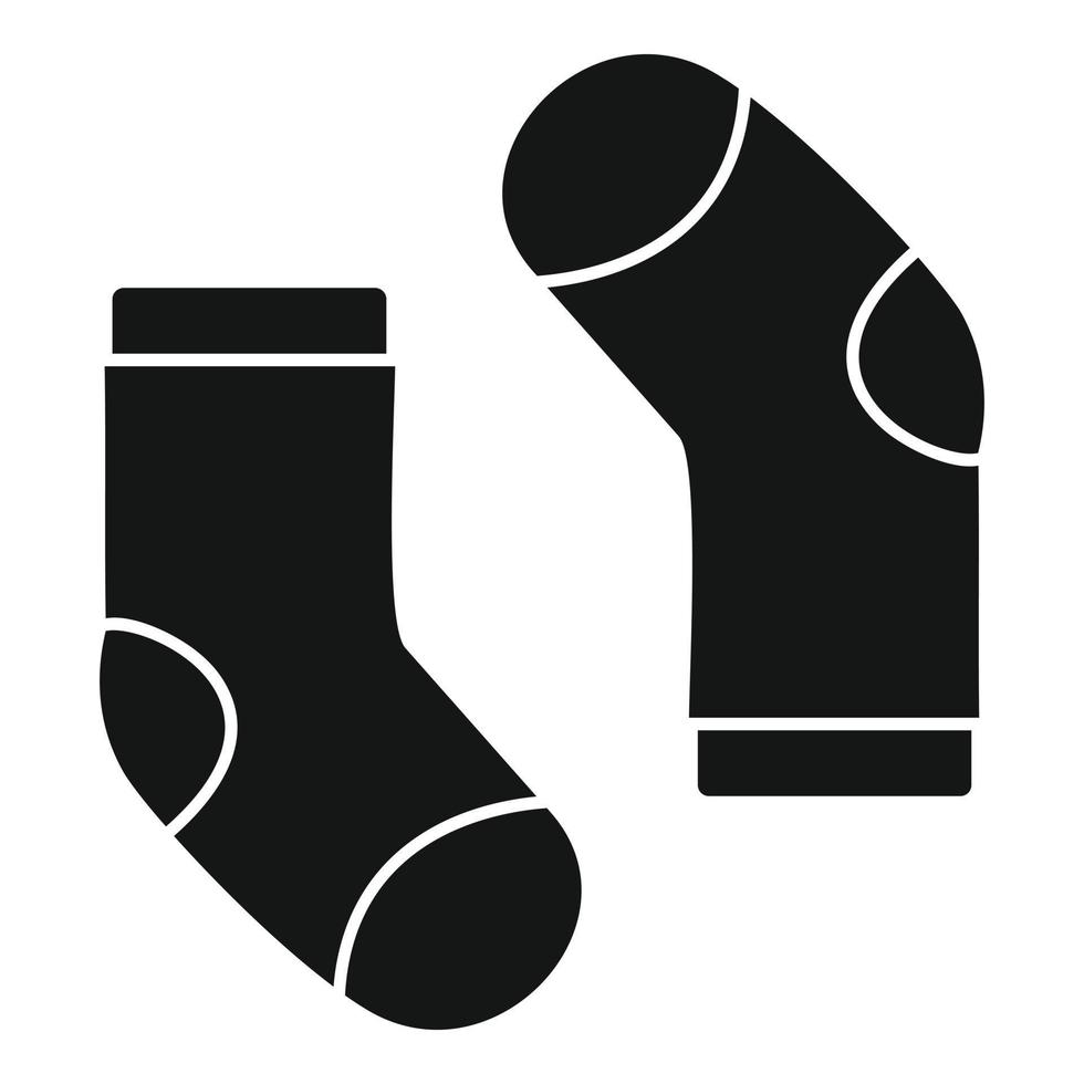 Baby sock icon, simple style vector