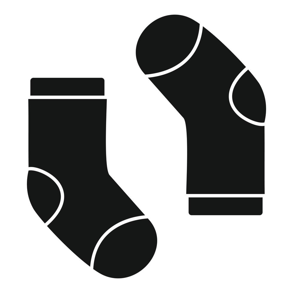 Baby sock icon, simple style vector