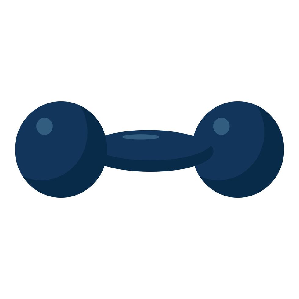 Training dumbbell icon, cartoon style vector