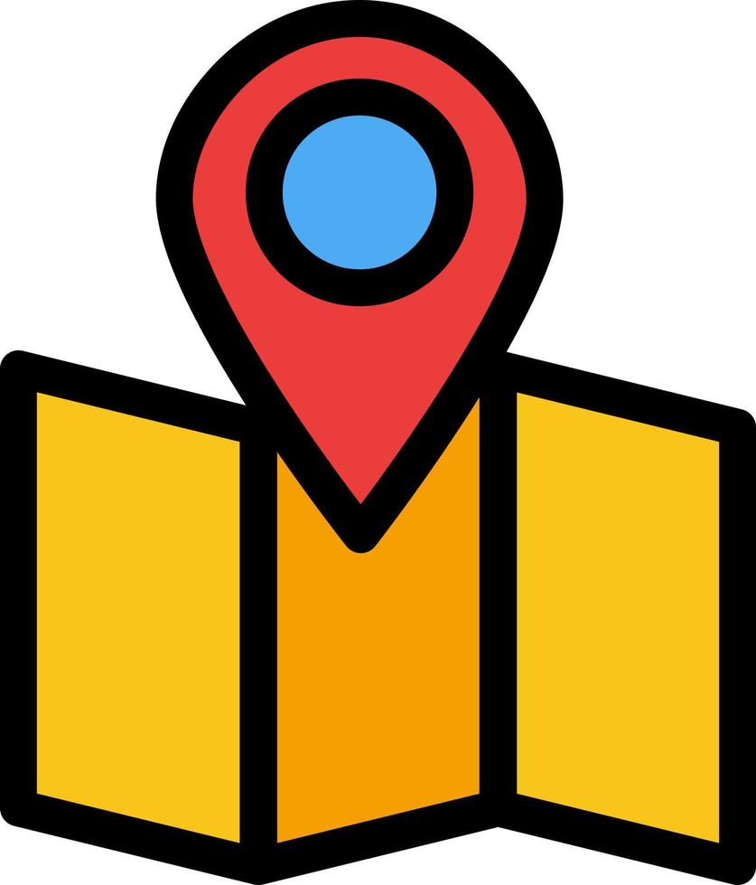 Location Map Pointer  Flat Color Icon Vector icon banner Template
