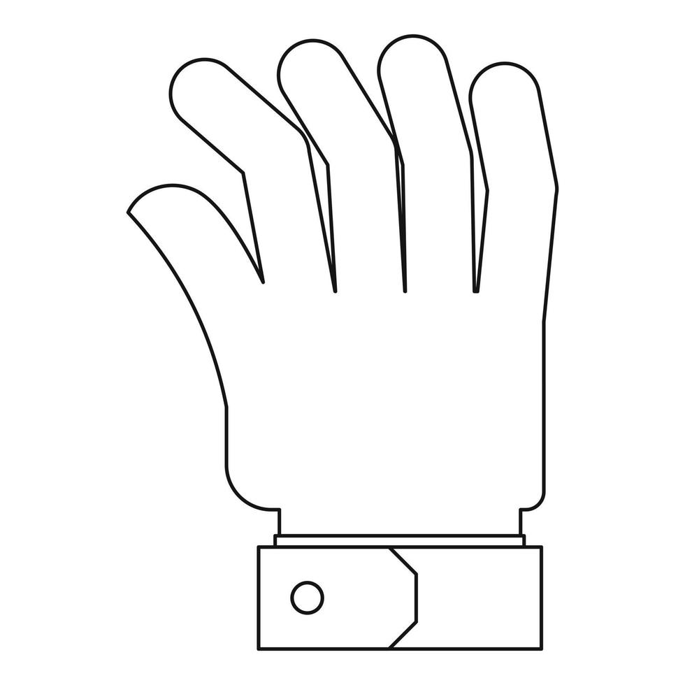 Palm icon, outline style. vector