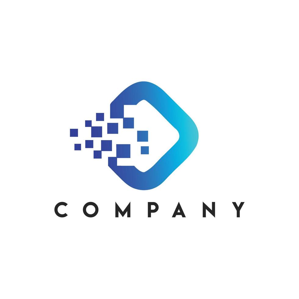 Visual Media Logo, Media play logo design. Play button vector, Multimedia media movie company vector