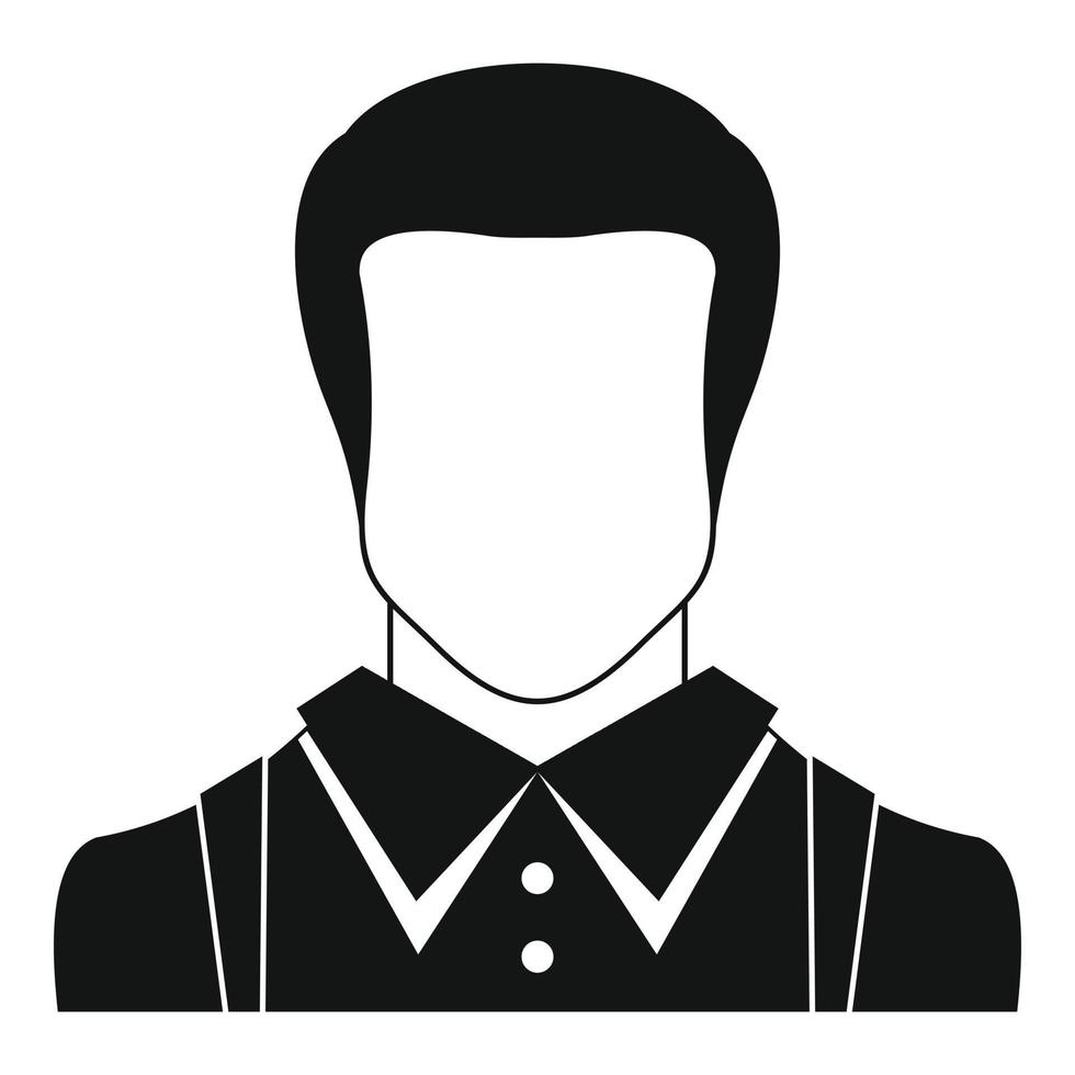 Man avatar icon vector simple