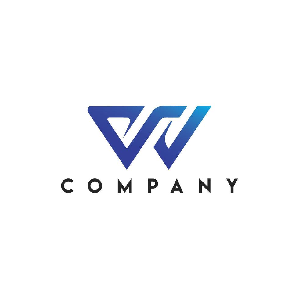 Websites Logo, W, Abstract initial monogram letter vector