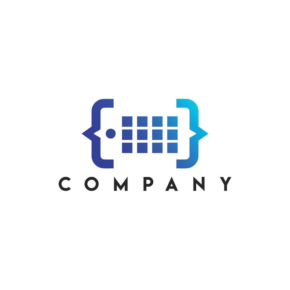 Code Mobile Logo, Programming logo vector