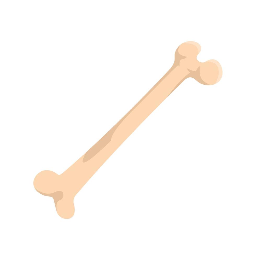 Human bone icon, flat style vector