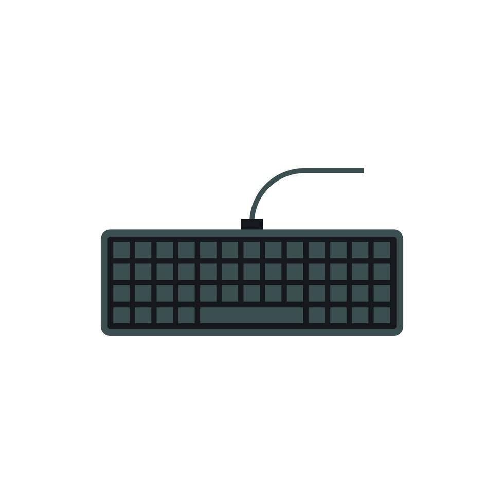 icono de teclado, tipo plano vector