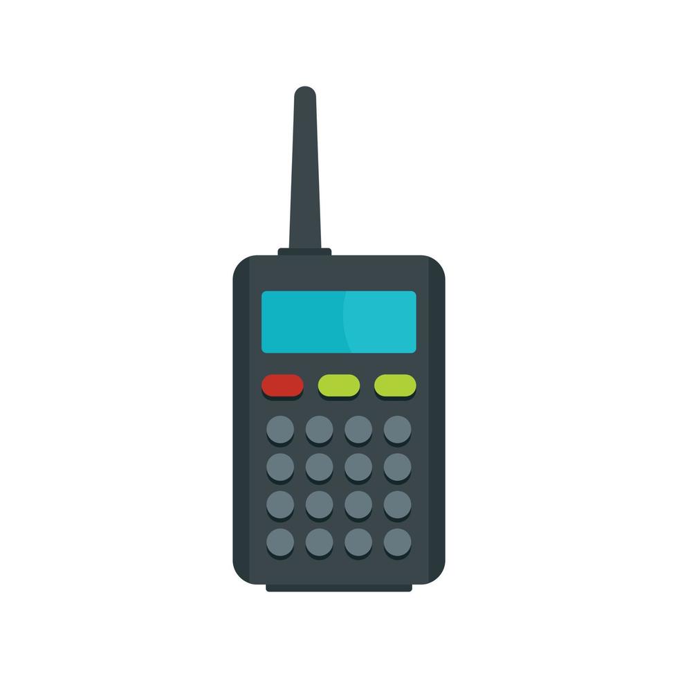 Radio station icon, flat style vector