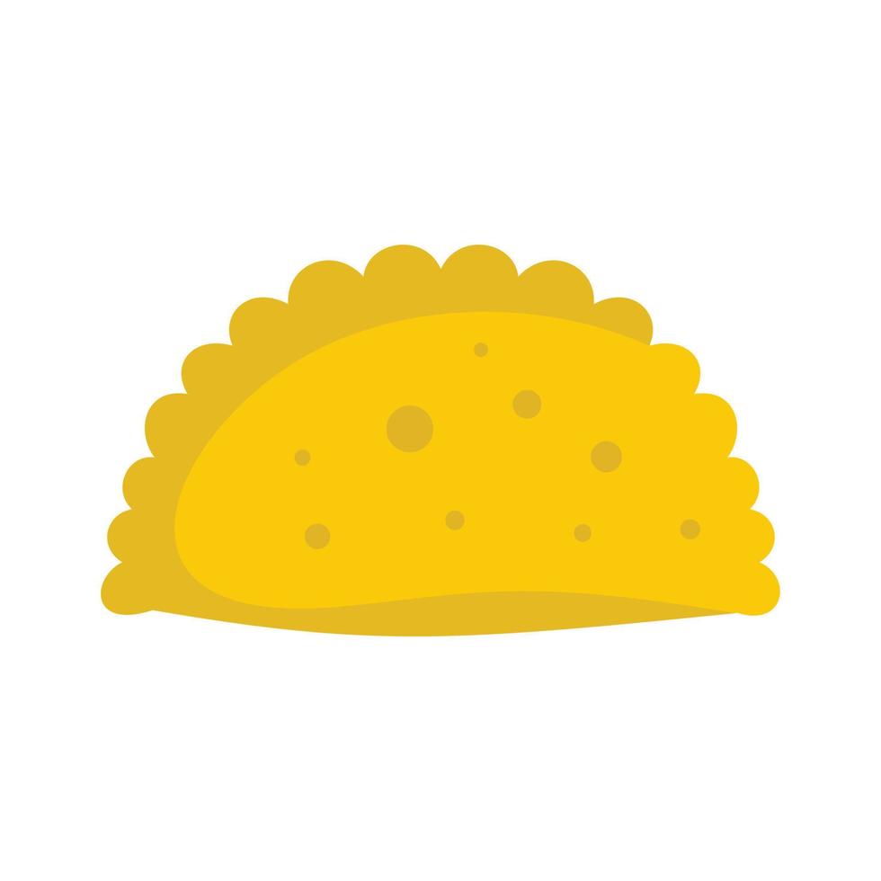 icono de empanada, estilo plano vector