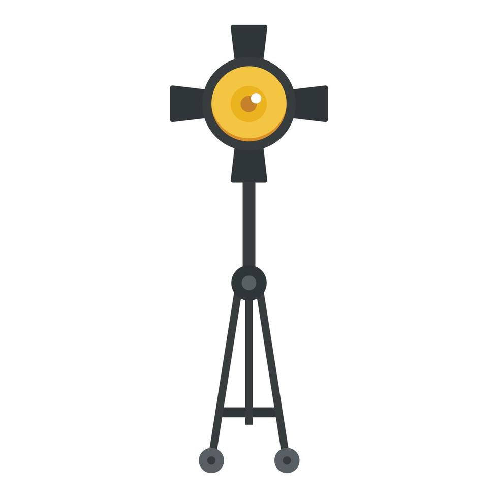 foco en el icono del trípode, estilo plano vector