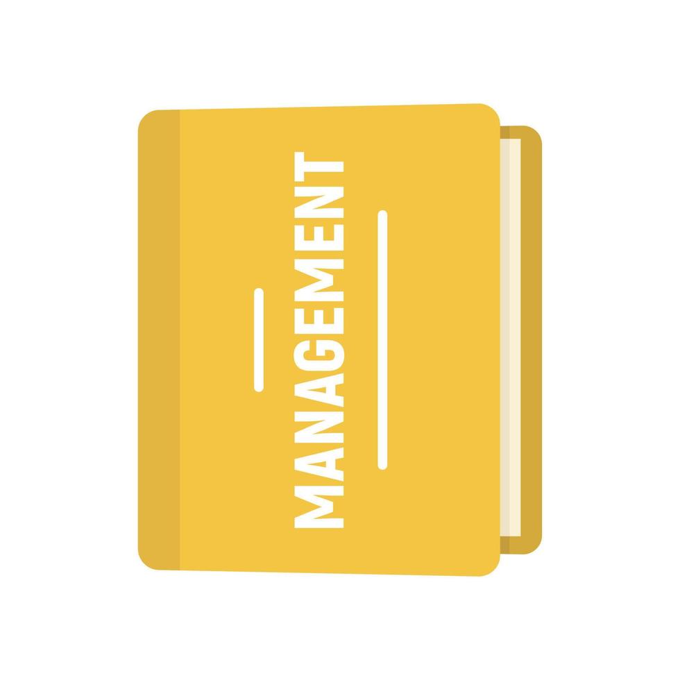 Folder management icon, flat style vector