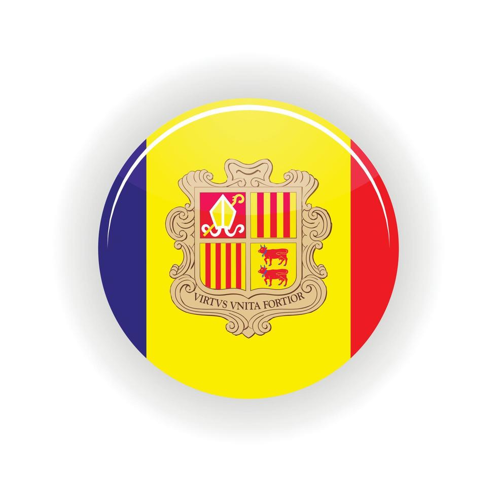 Andorra icon circle vector