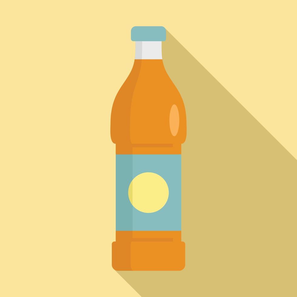 Soda beverage icon, flat style vector
