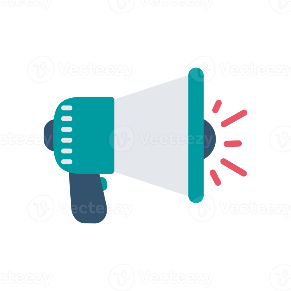 megaphone. A megaphone that shouts loudly alerts you of special discount news. png