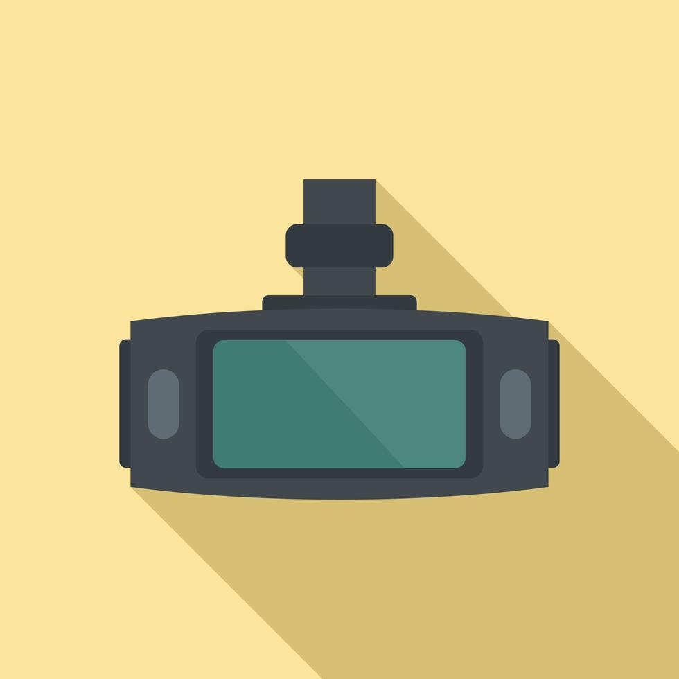 Dvr tft screen icon, flat style vector