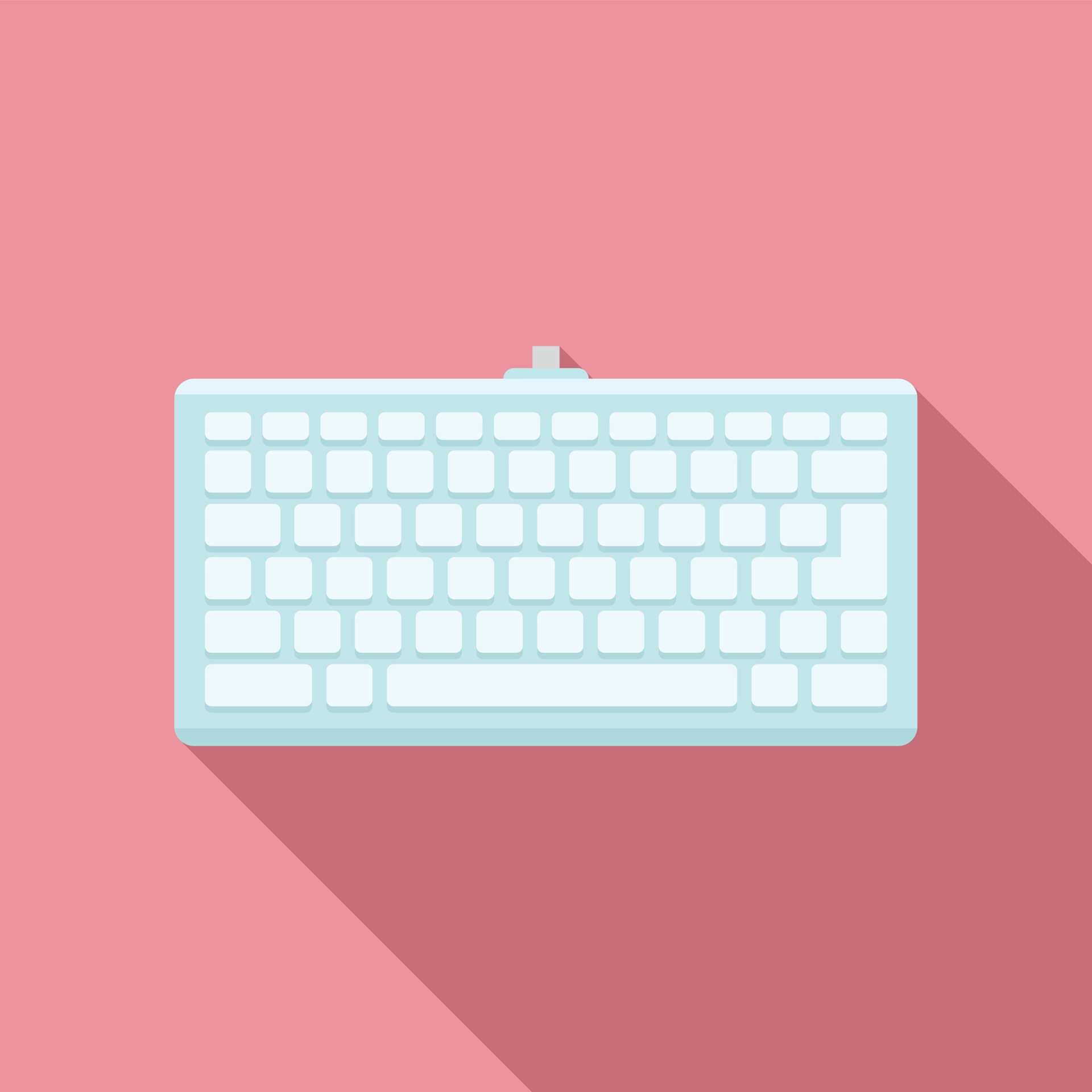 Smart keyboard icon, flat style 14617712 Vector Art at Vecteezy