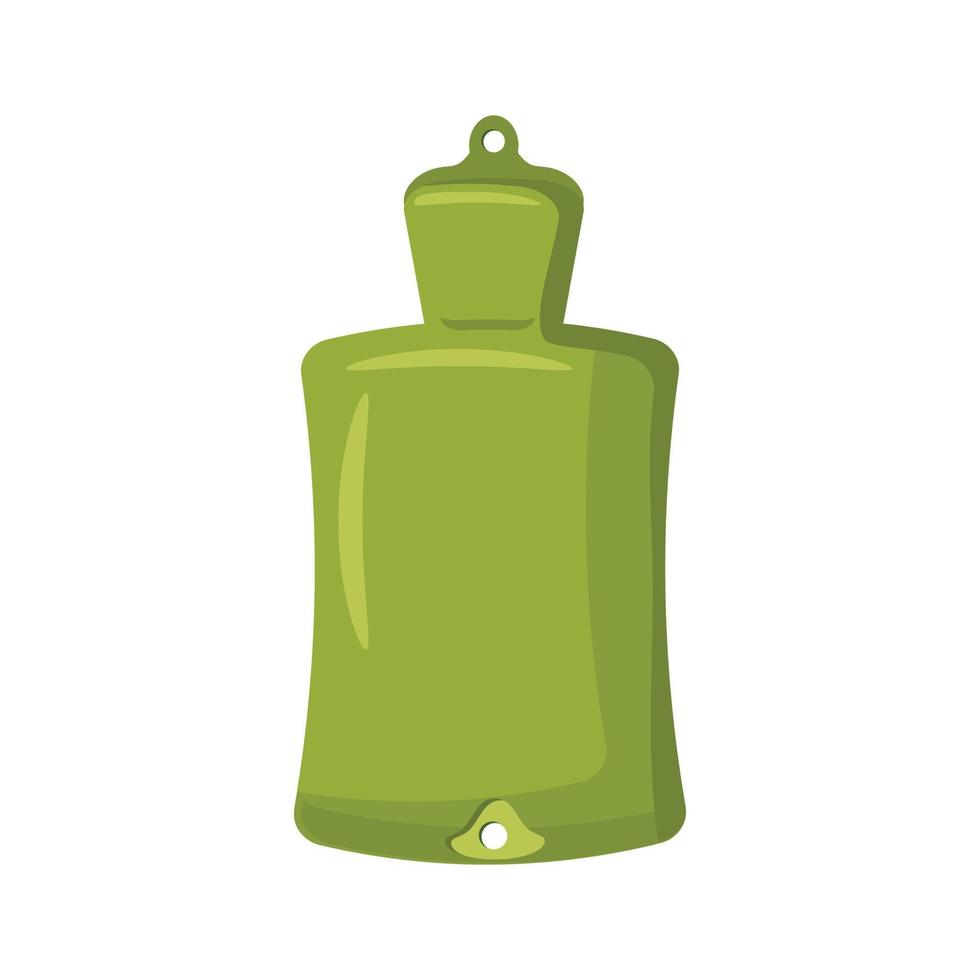 Green rubber warmer icon, cartoon style vector