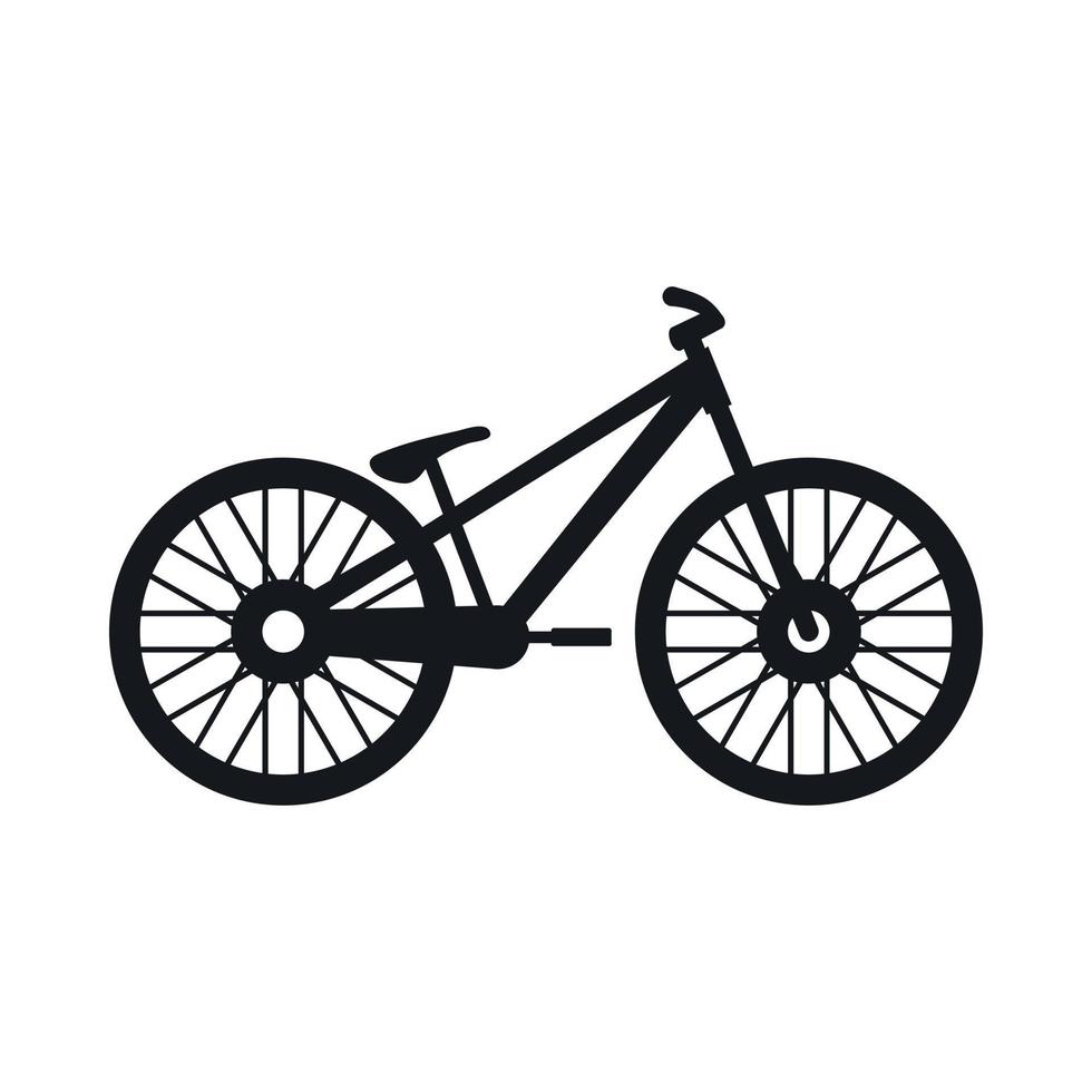 icono de bicicleta, estilo simple vector