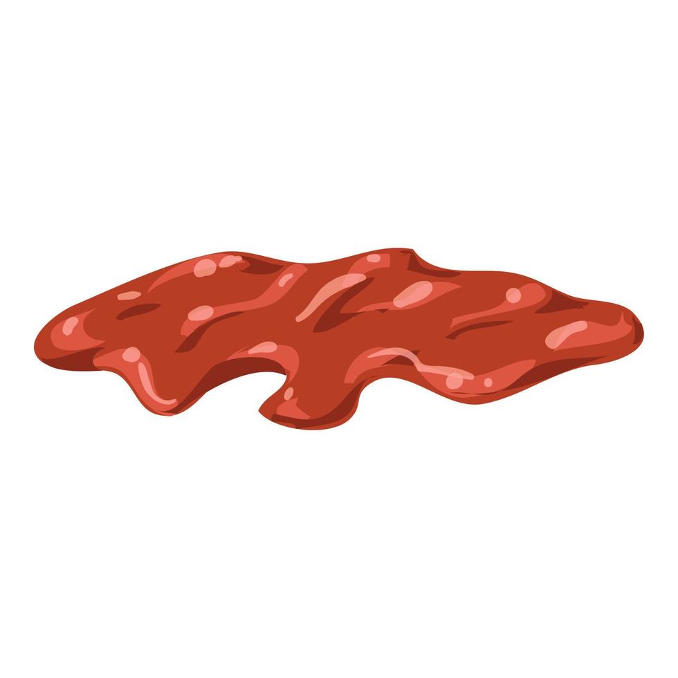 icono de salsa de tomate picante, estilo de dibujos animados vector