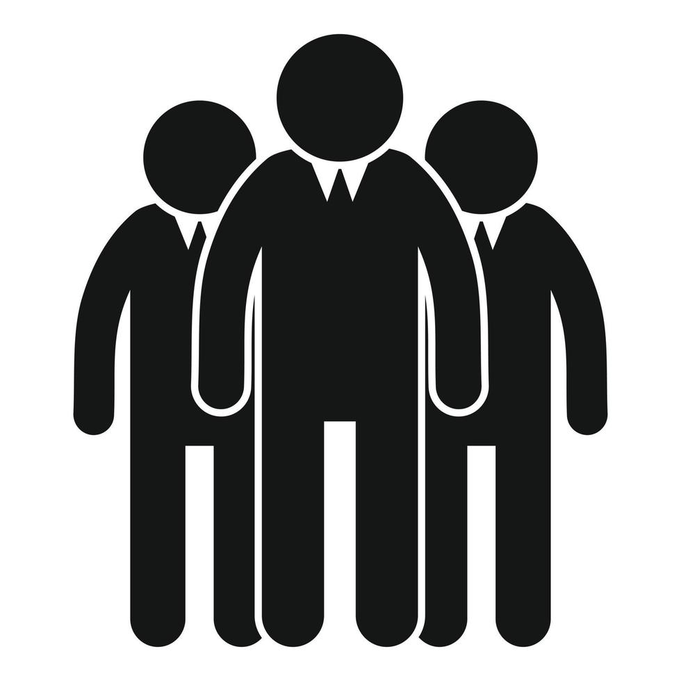 Manager ofice group icon, simple style vector