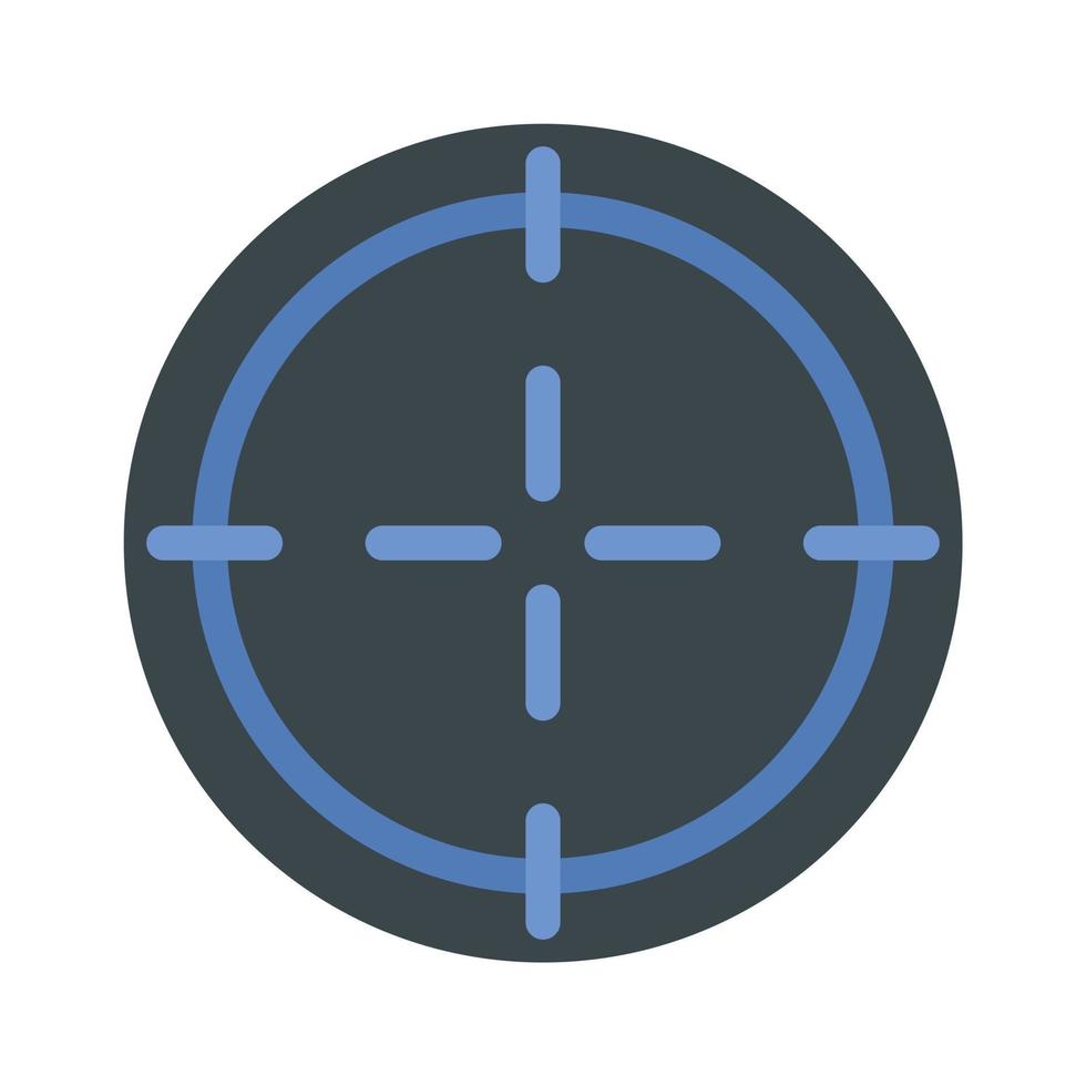 Sniper target icon, flat style vector