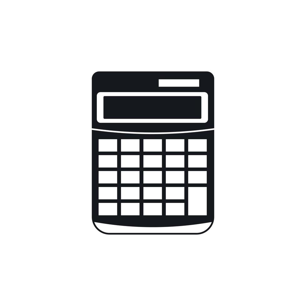 Calculator icon, simple style vector