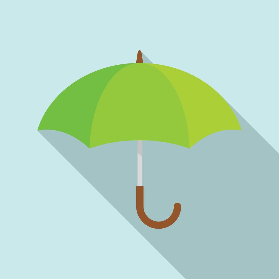 Kid umbrella icon, flat style vector