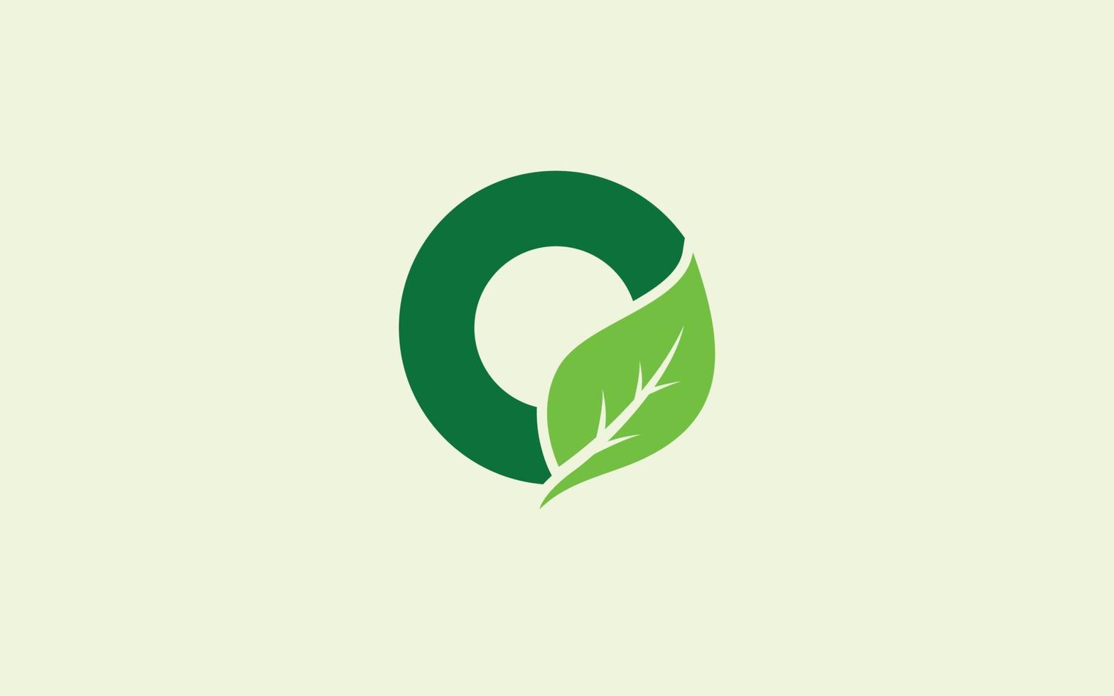 O logo leaf for identity. nature template vector illustration for your brand.