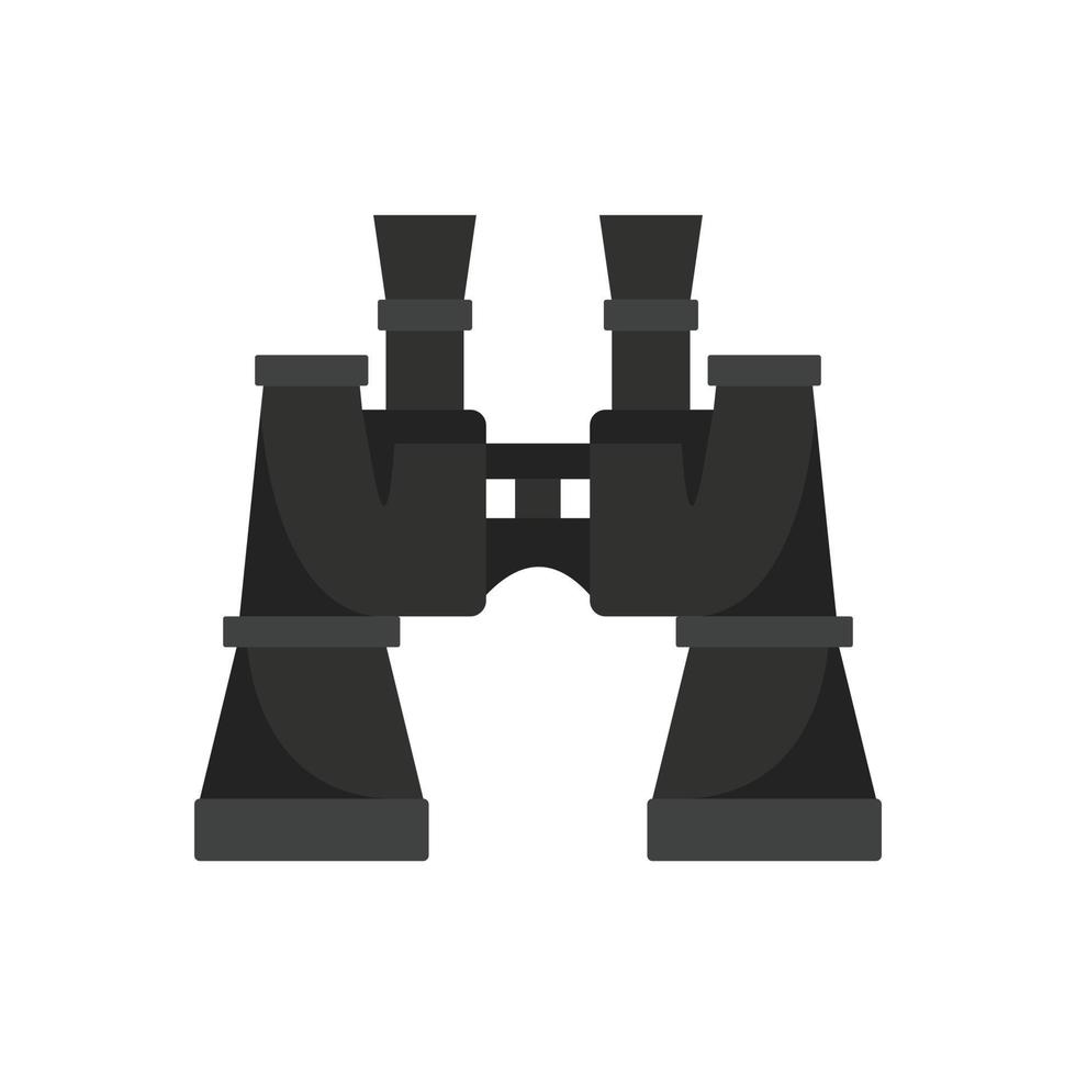 Military binocular icon, flat style vector