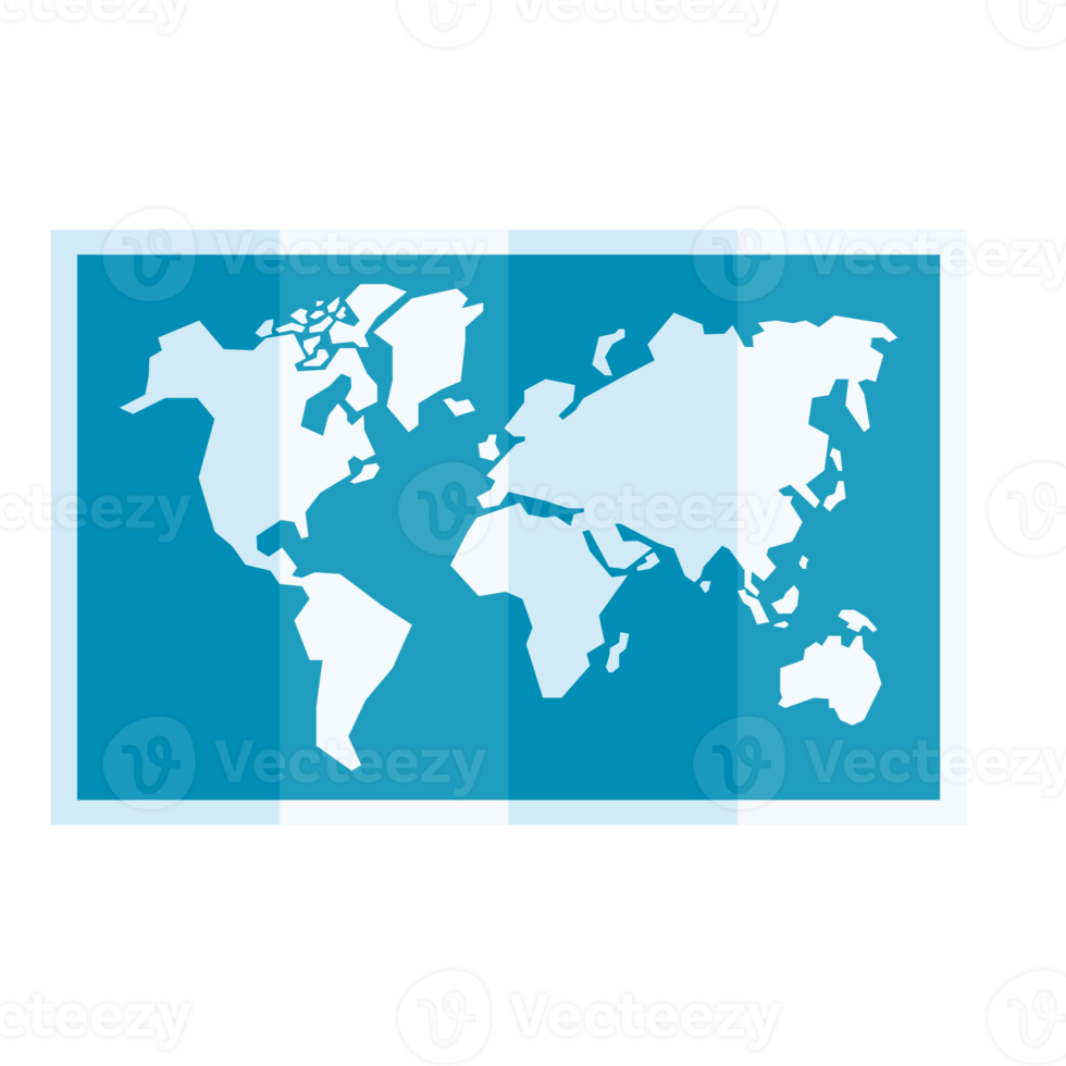 world map vector science learning tourism concept png