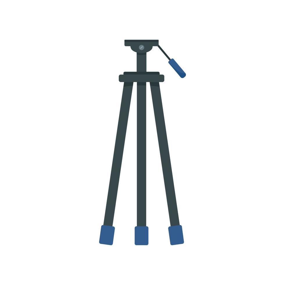 Camera tripod icon, flat style vector