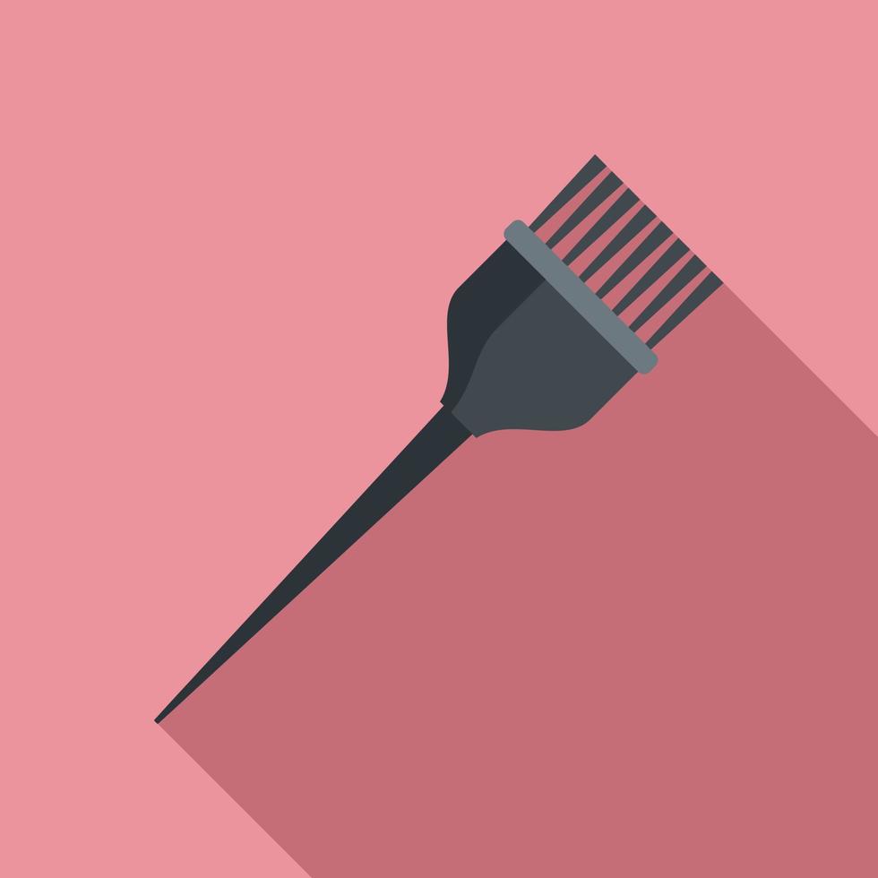 Hair color brush icon, flat style vector