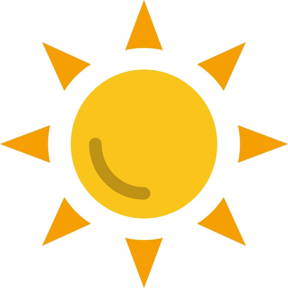 Beach Shinning Sun  Flat Color Icon Vector icon banner Template