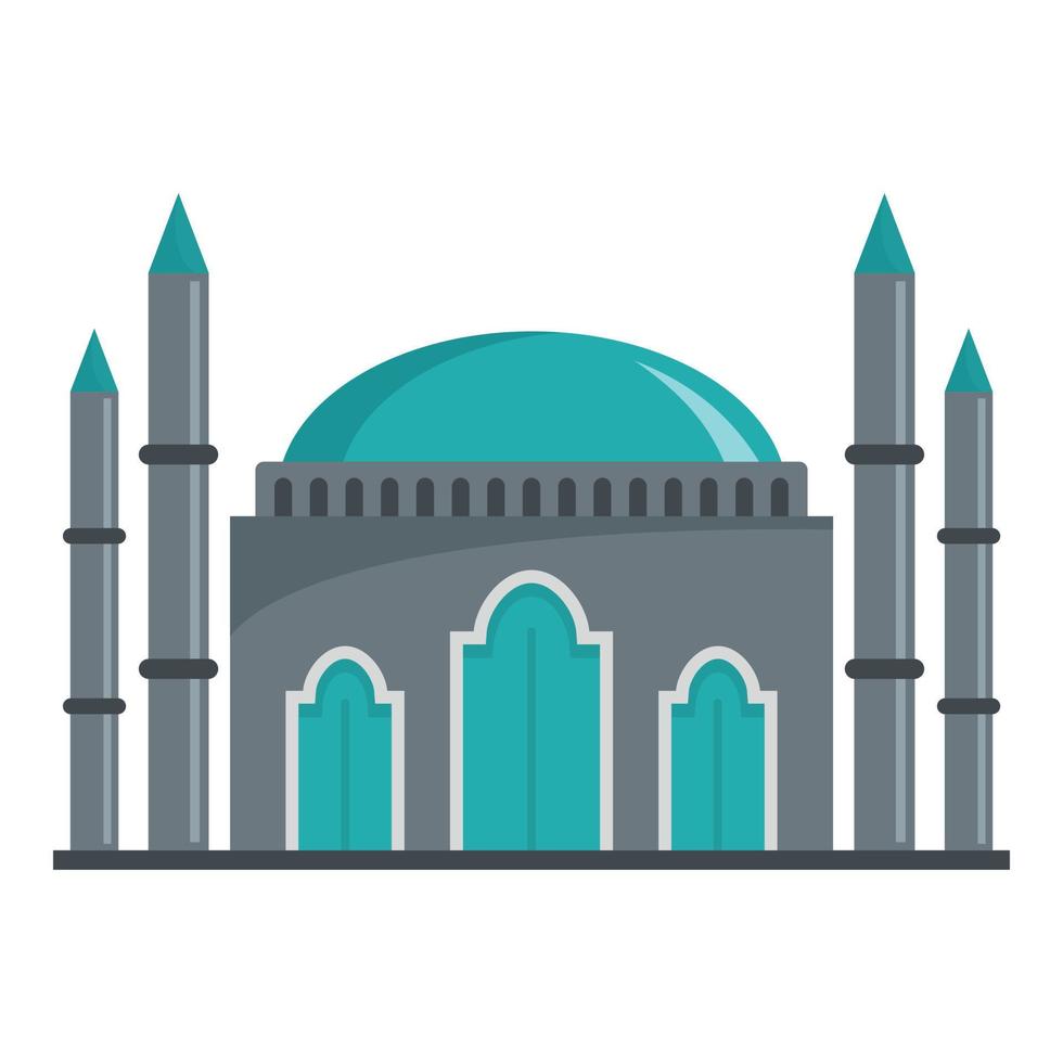 Muslim icon, flat style vector