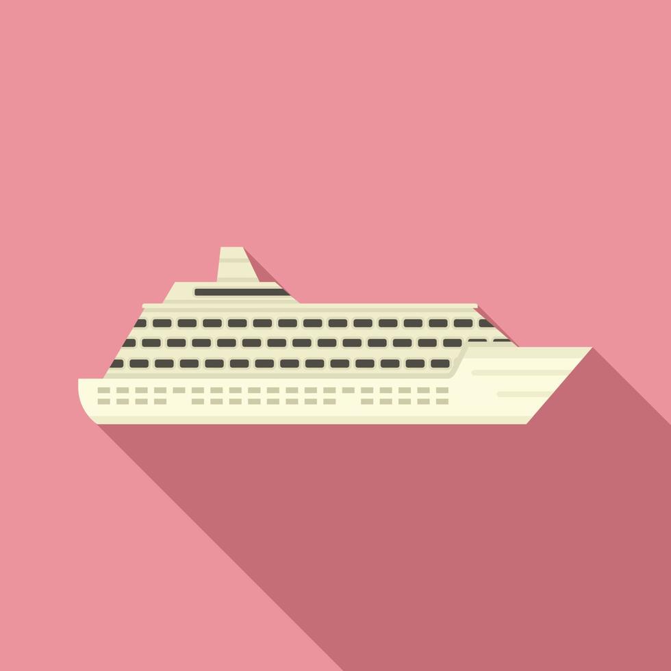 icono de crucero, estilo plano vector