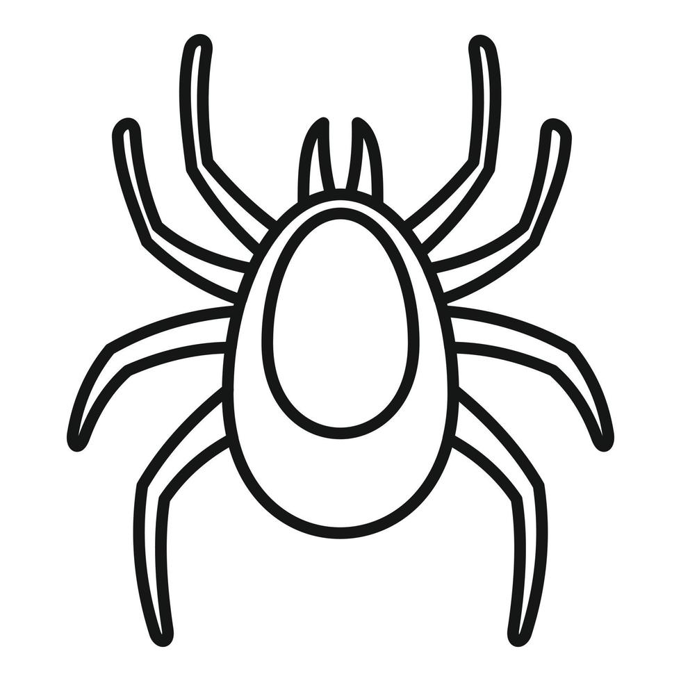 Allergy mite icon, outline style vector