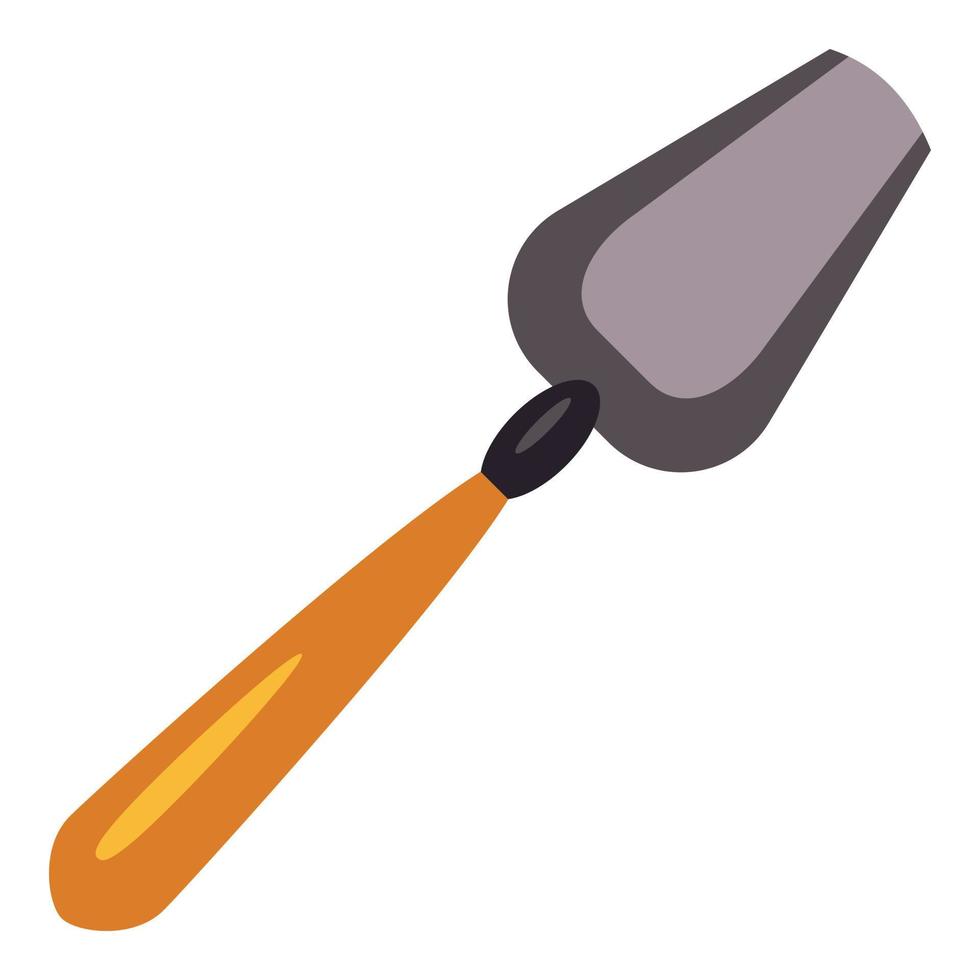 Hand plant shovel icon, cartoon style vector