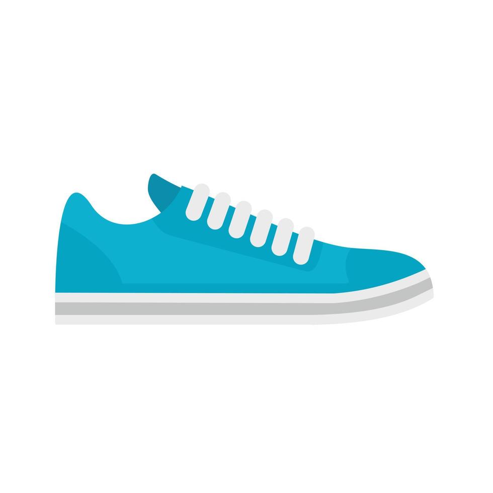 Bike shoes icon, flat style vector