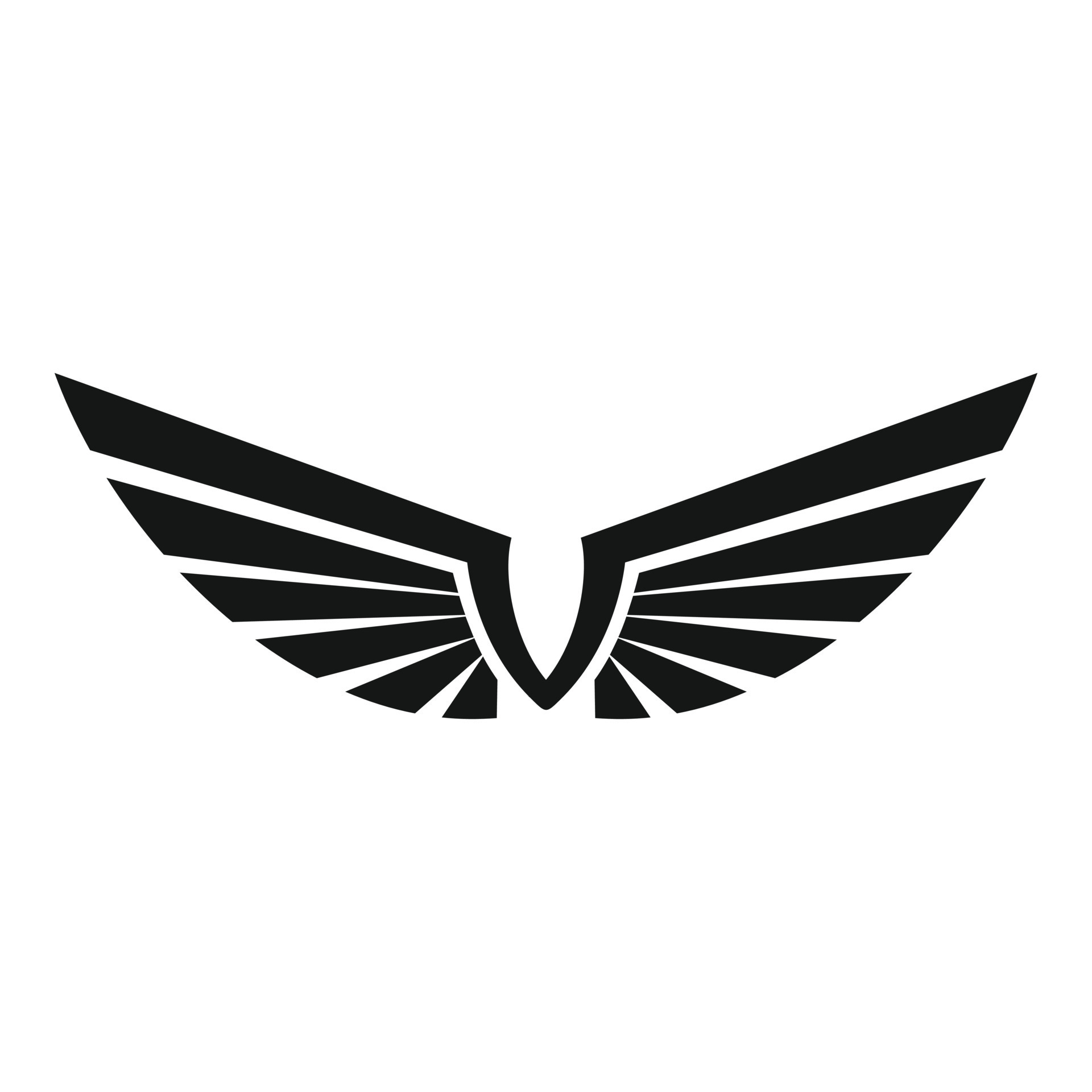Emblem wings icon, simple style 14619019 Vector Art at Vecteezy