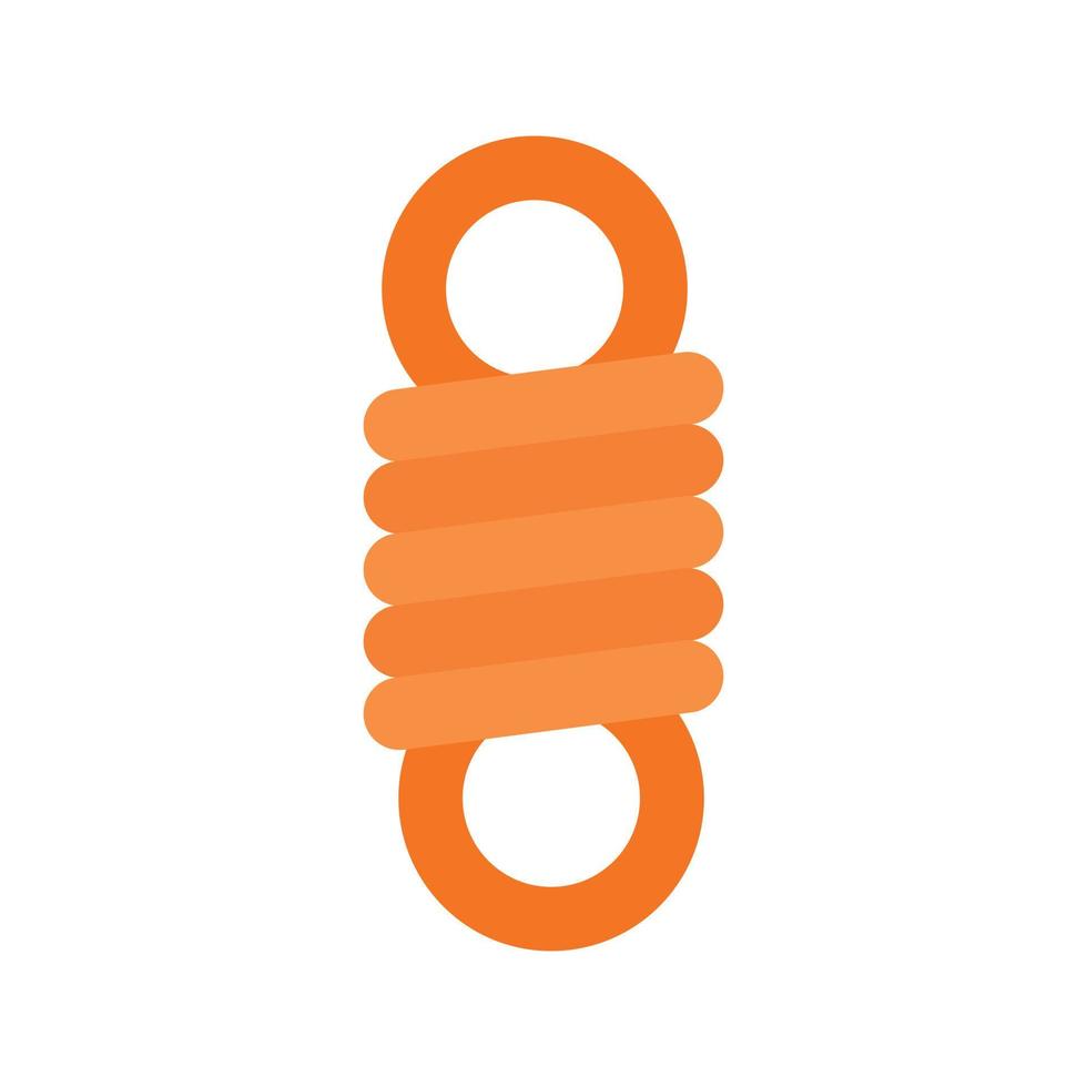 Double spring coil icon, flat style vector