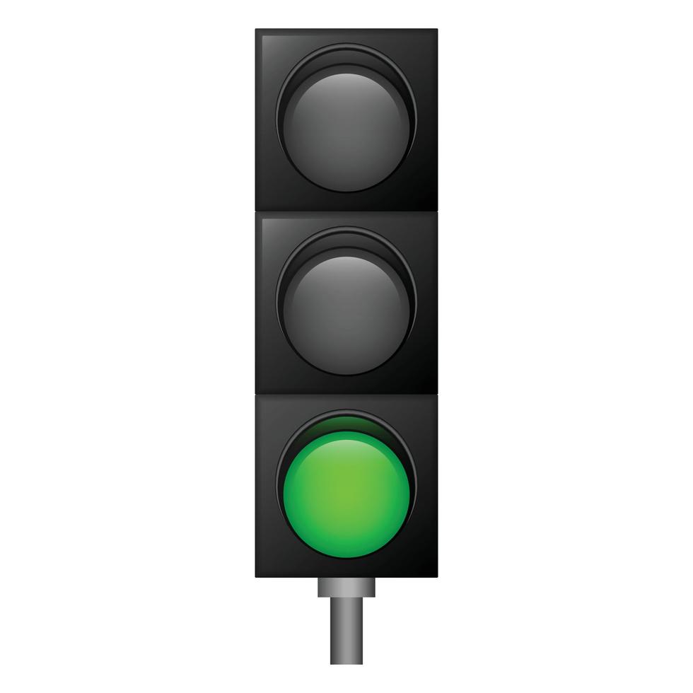 green traffic light icon