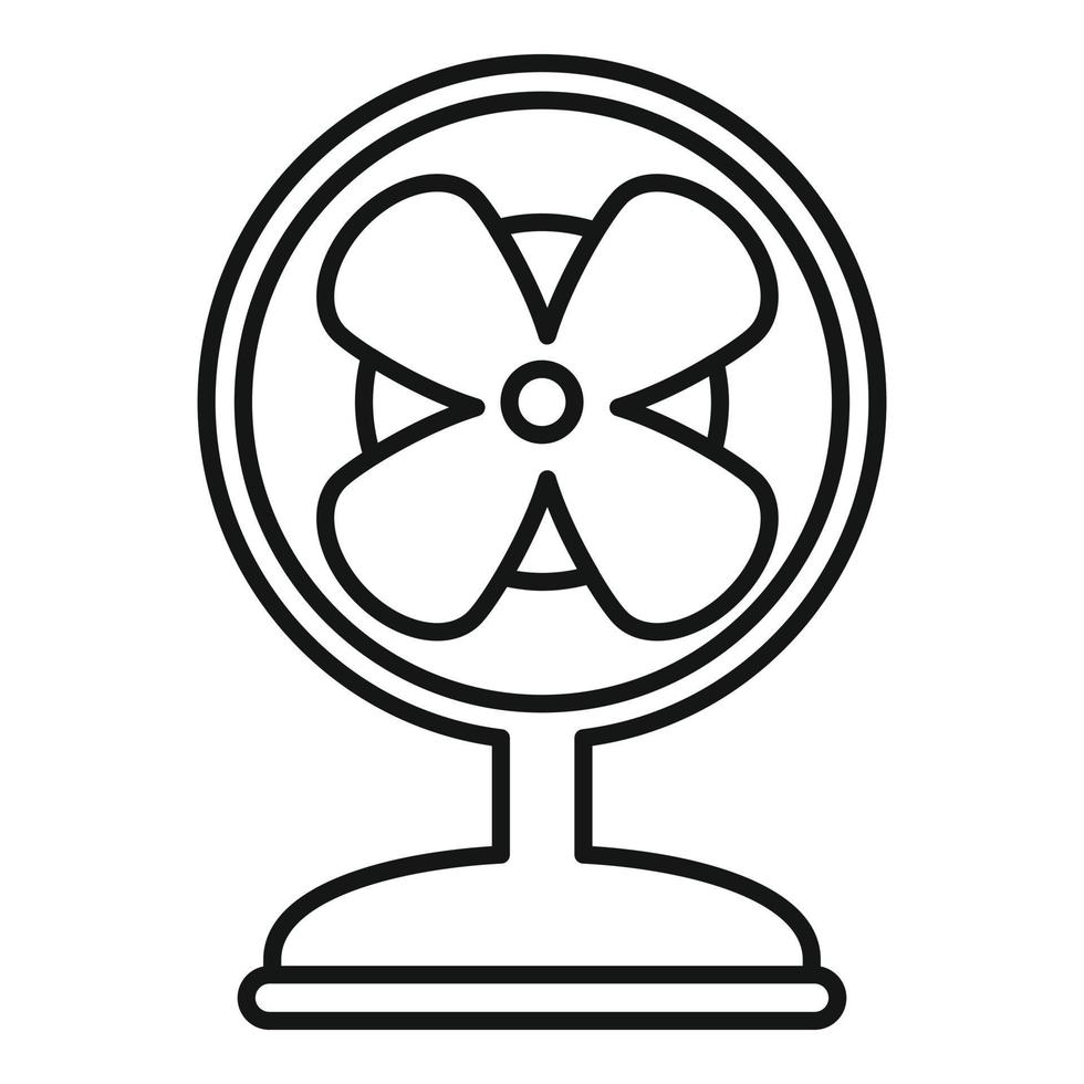 Ventilator icon, outline style vector