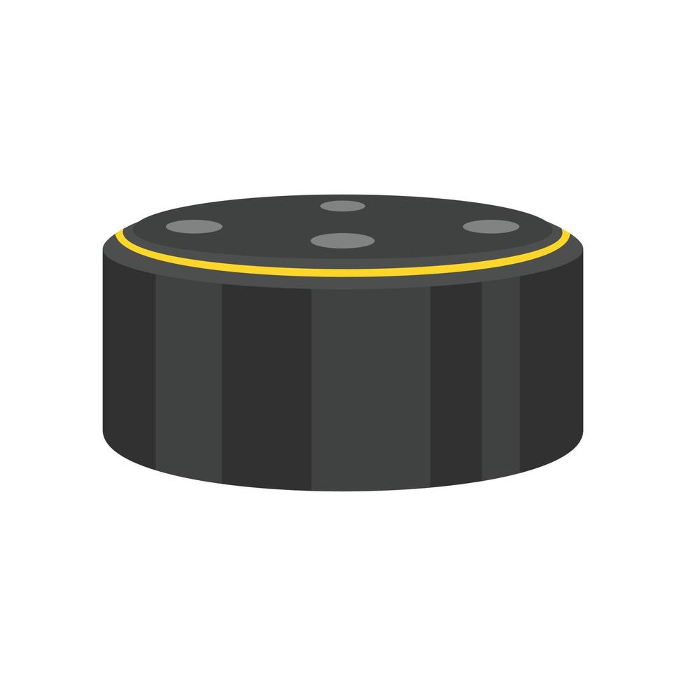 Smart speaker device icon, flat style vector