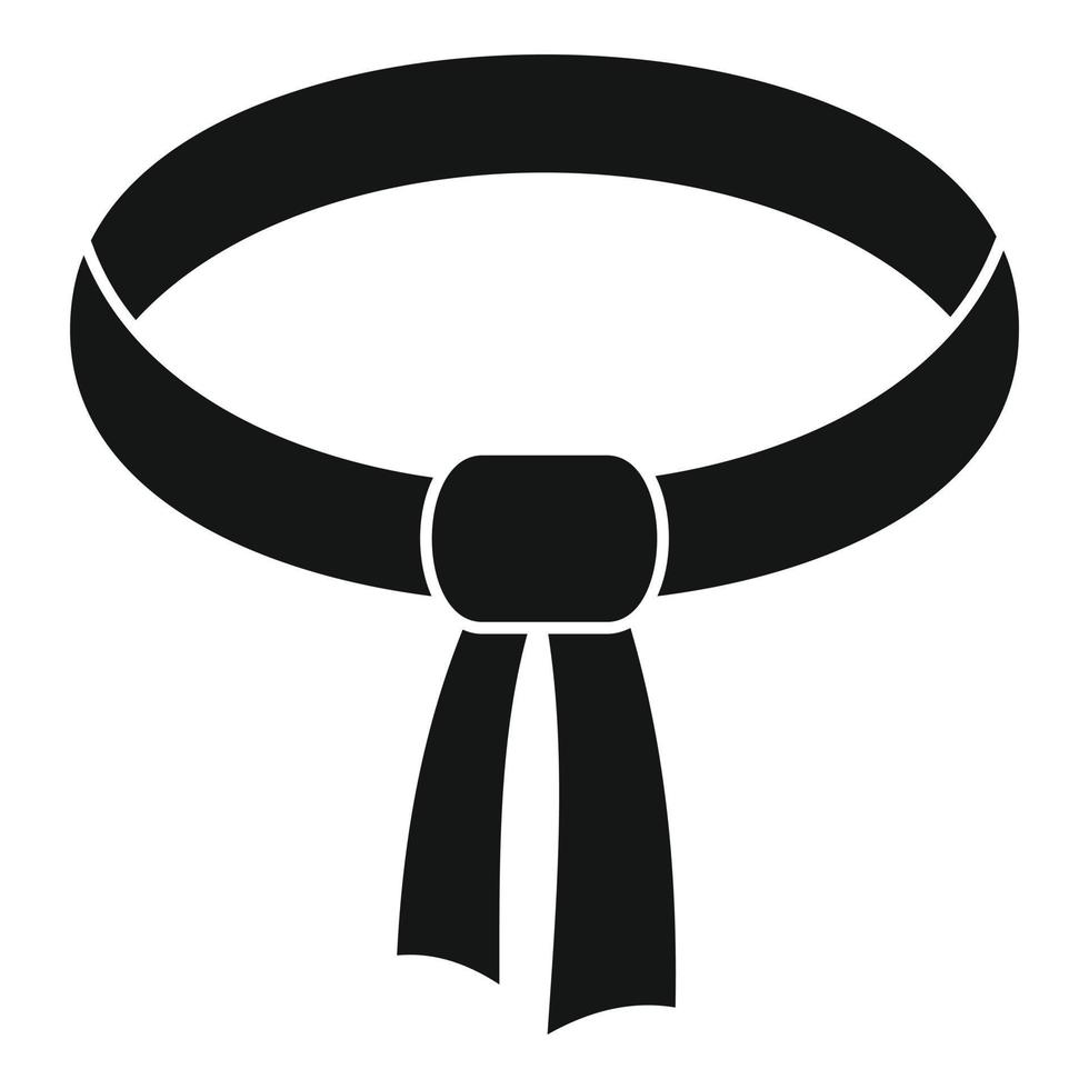 Sport belt icon, simple style vector