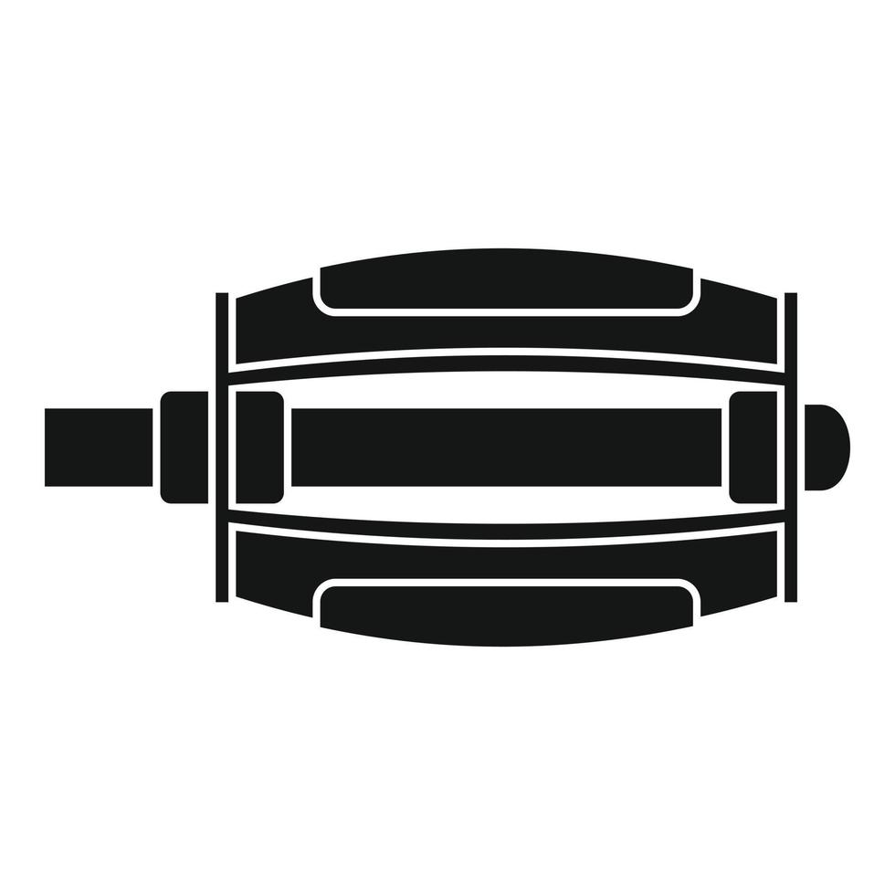 Bike pedal icon, simple style vector