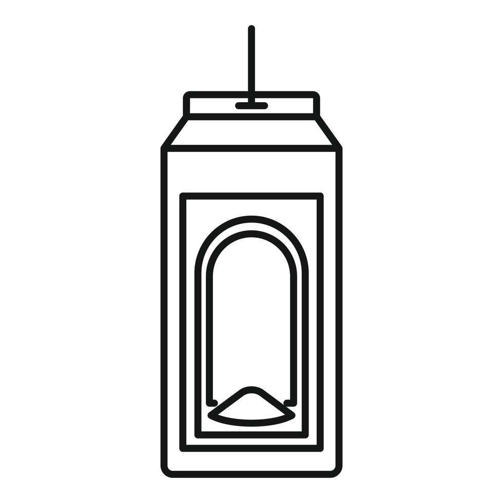 Paper bird feeders icon, outline style vector