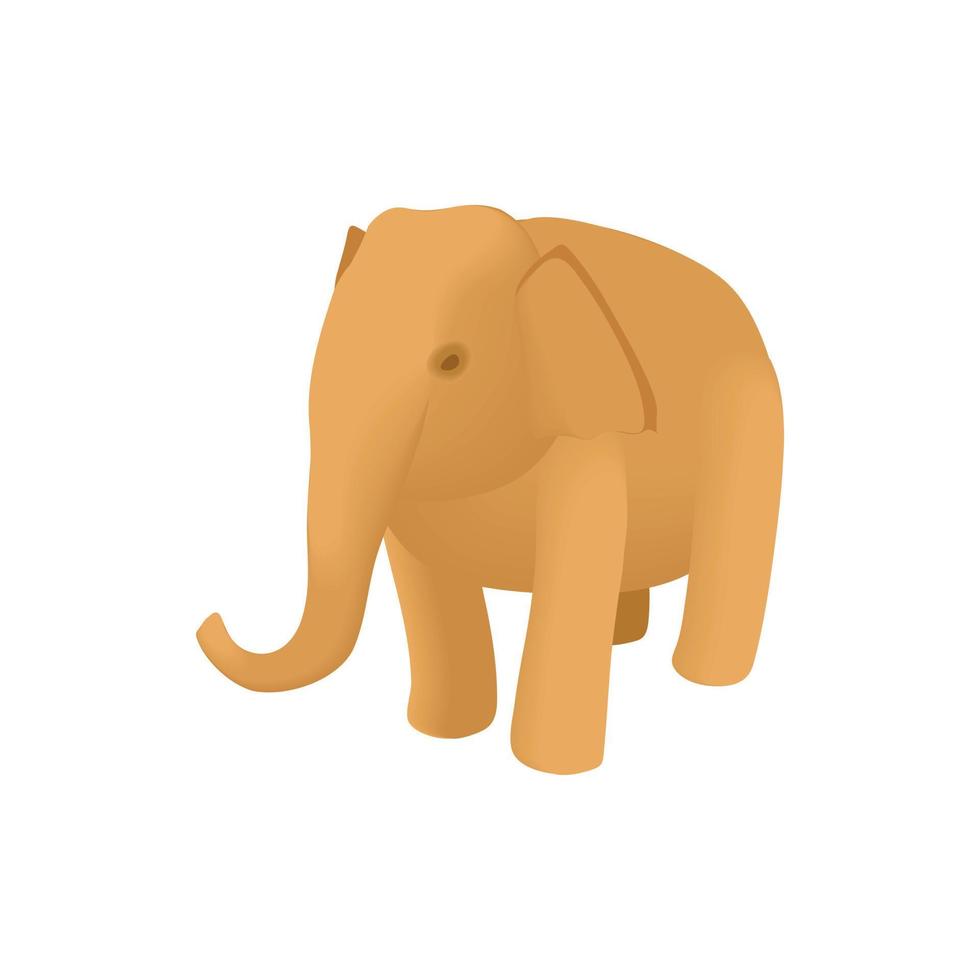 icono de elefante, estilo de dibujos animados vector